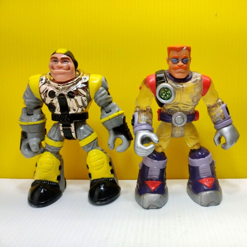 Fisher Price Rescue Heroes Action Figure Warren Waters & Roger Houston